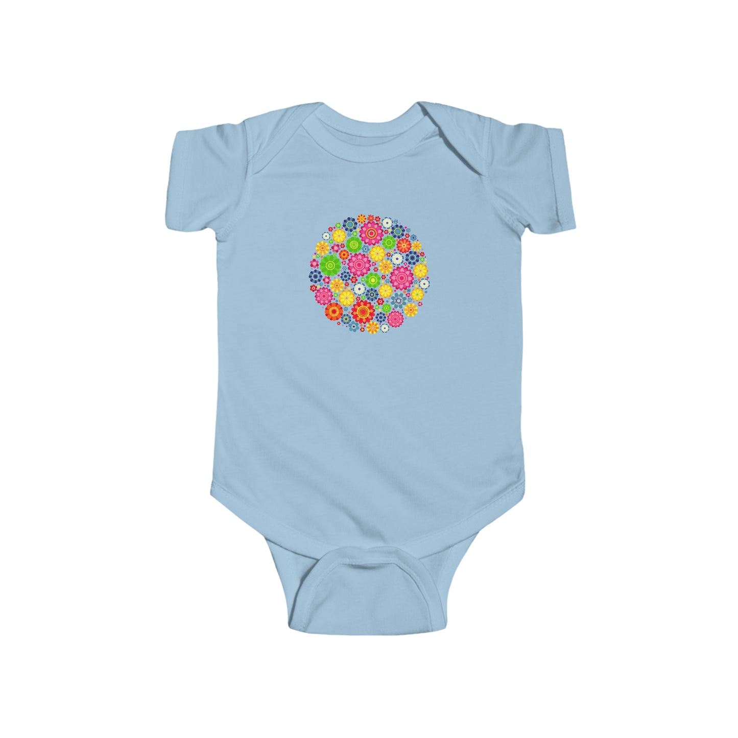 Colorful, Nature, Garden, Flowers- Baby, Infant, Toddler, Soft Cotton, Onesie