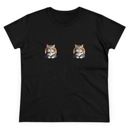 Kitty Cat T-Shirt / Check Out My Kitties Semi-Fitted Shirt / Unisex Jersey Short Sleeve Tee / Humorous Pet Clothes