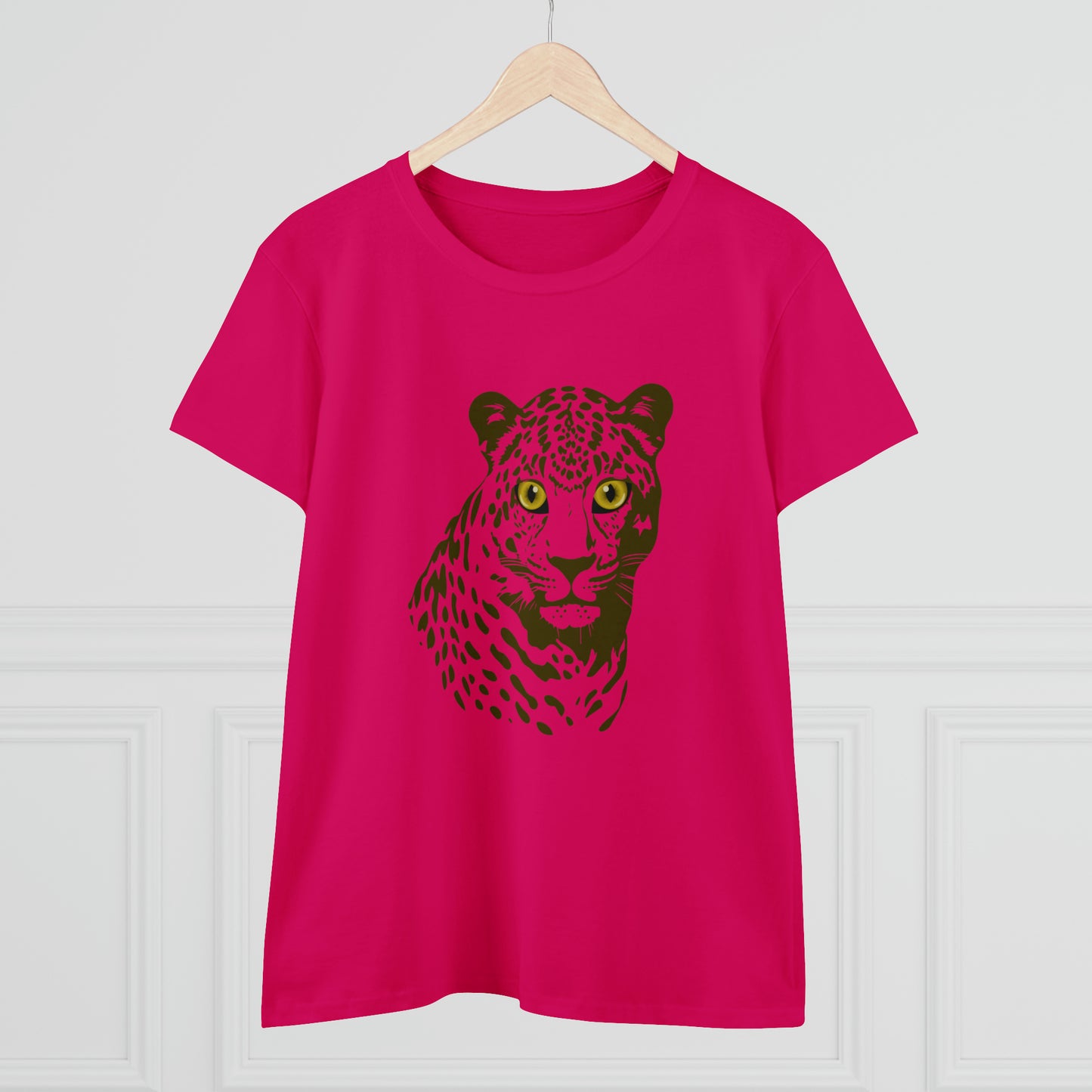 Animals, Big Cats, Leopard, Cheetah, Nature- Adult, Semi-fitted T-shirt