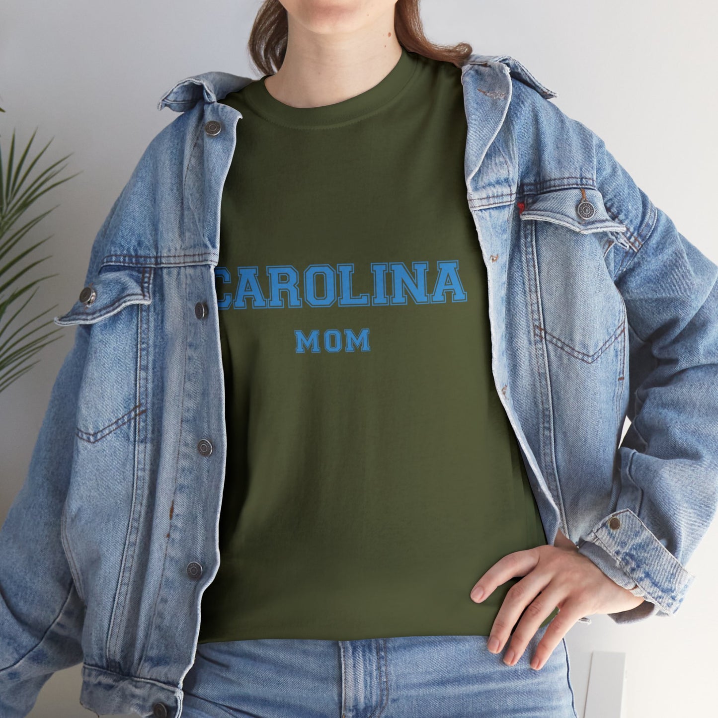 CAROLINA Mom, UNC parent shirt T-shirt-Unisex Heavy Cotton Tee