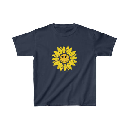 Nature, Flowers, Sunflower, Plants, Positive- Kids, Child, Heavy Cotton, T-shirt