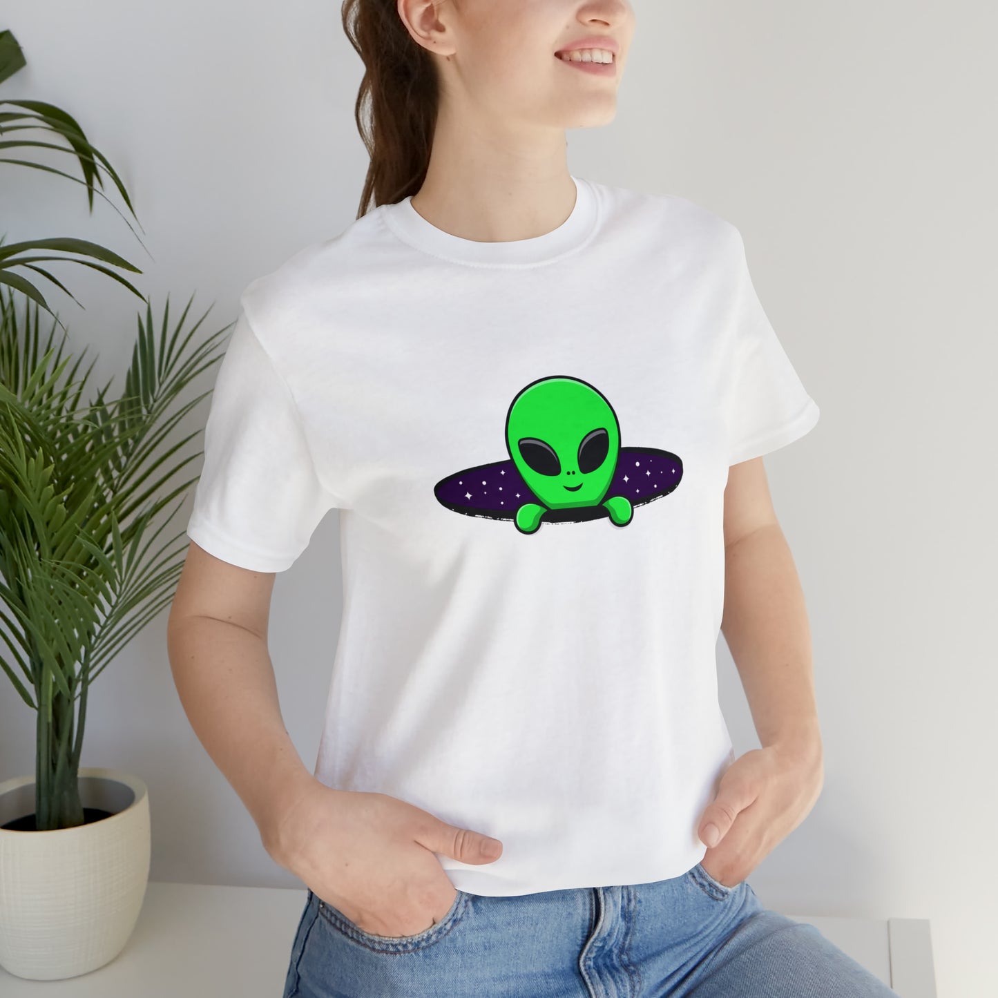 Fantasy, Alien Portal, Sci-fi, Aliens- Adult, Regular Fit, Soft Cotton, T-shirt