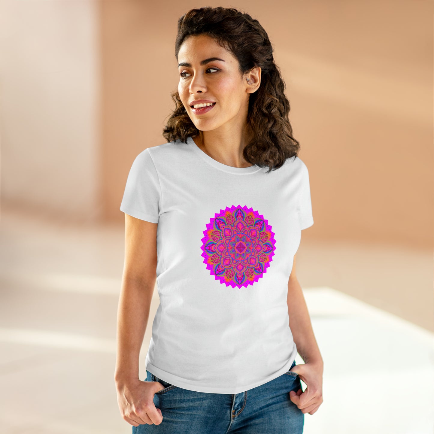 Art, Colorful, Nature, Flowers- Adult, Semi-fitted, T-shirt