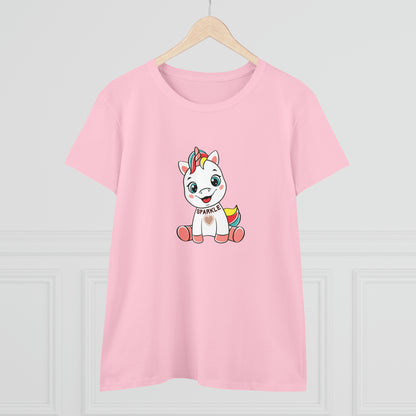 Fantasy, Unicorn, Sparkle, Positive- Adult, Semi-fitted T-shirt