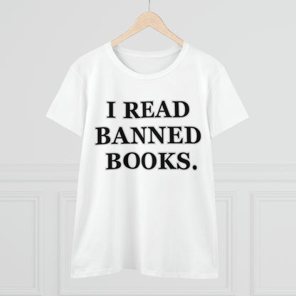 Reading, I Read Banned Books, Things, Books- Adult, Semi-fitted, Full Size Image, T-Shirt