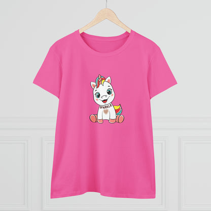 Fantasy, Unicorn, Sparkle, Positive- Adult, Semi-fitted T-shirt