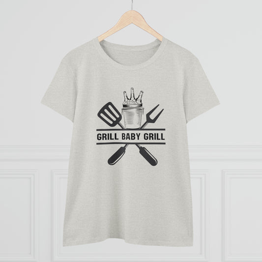 Hobby, Interests, Grilling, Grill Baby Grill, Family, Dad, Mom- Adult, Semi-fitted, T-shirt