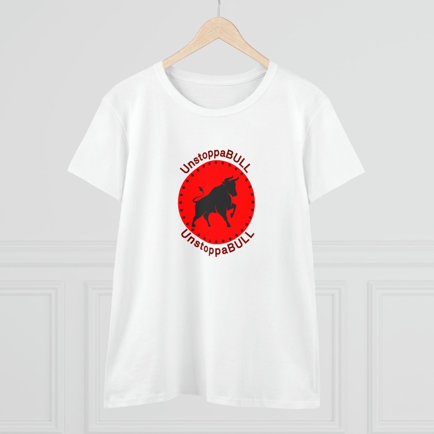 Animals, Bull, Symbol, Unstoppable, UnstoppaBULL- Adult, Semi-fitted T-shirt