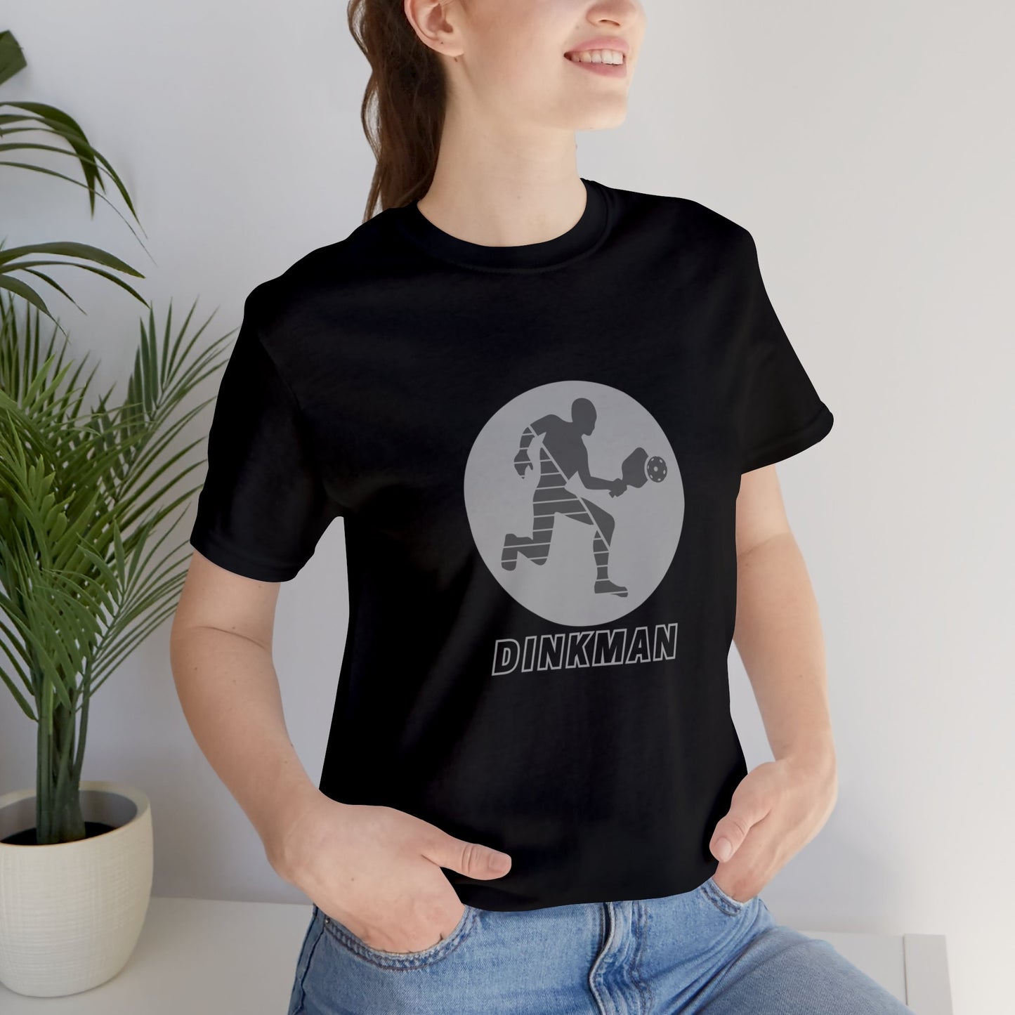 Pickleball Sports, Dinkman- Adult, Regular Fit, Soft Cotton Funny T-shirt