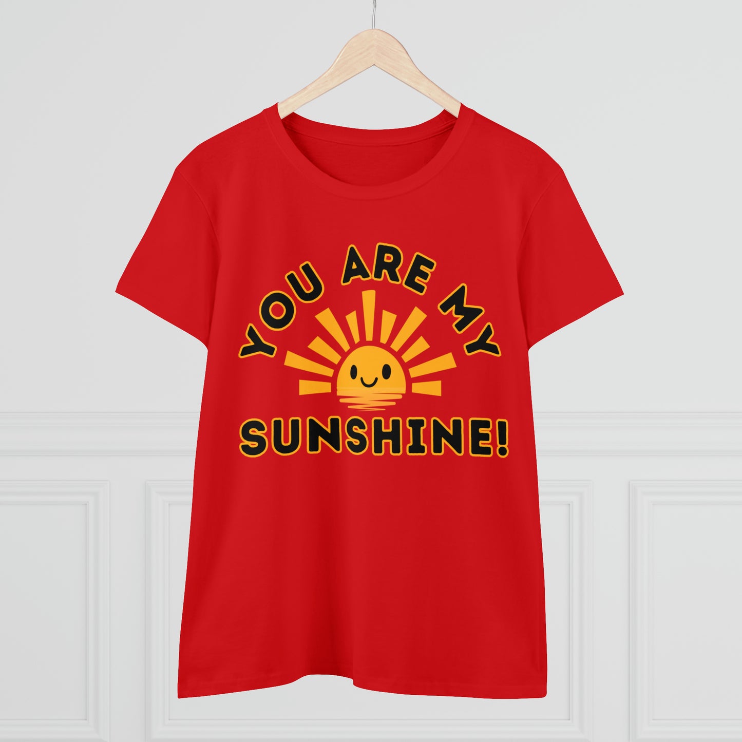 Positive, You Are My Sunshine, Happiness- Adult, Semi-fitted, Full Size Image, T-shirt