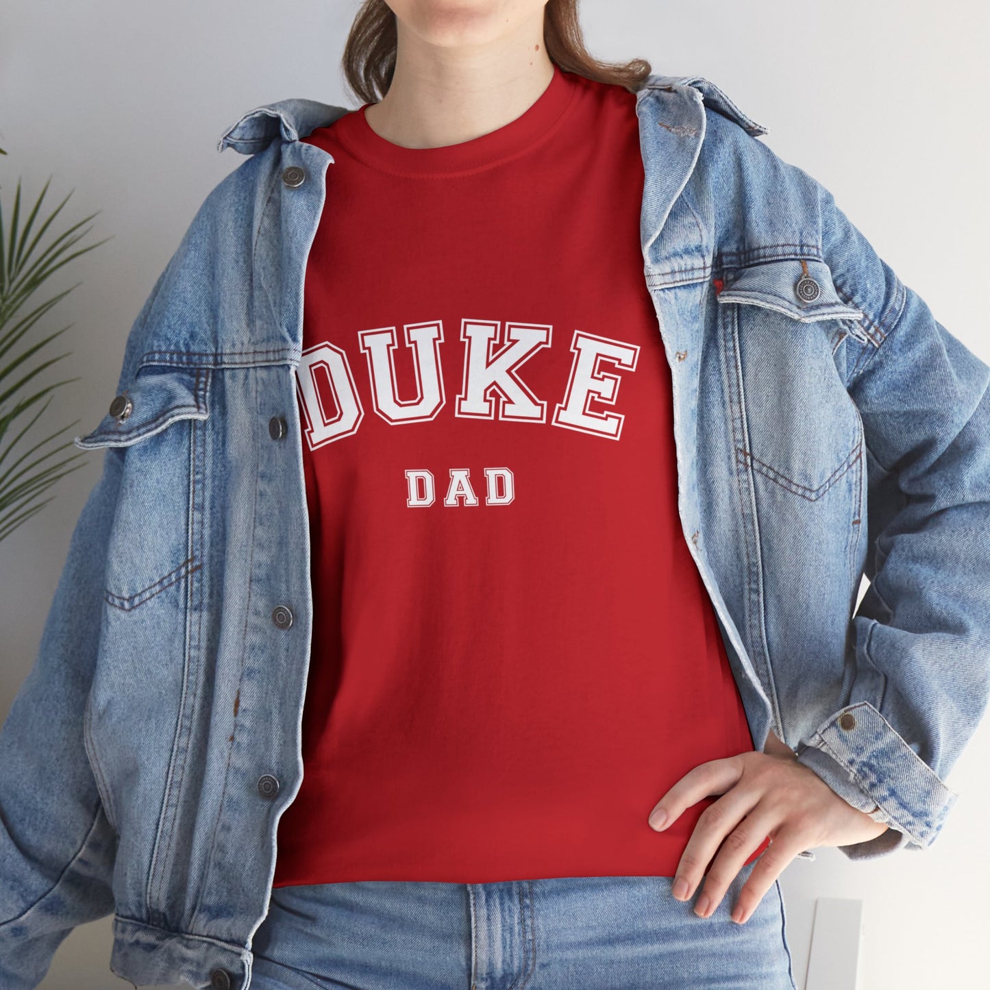 DUKE Dad, parent shirt T-shirt-Adult, Unisex Heavy Cotton Tee