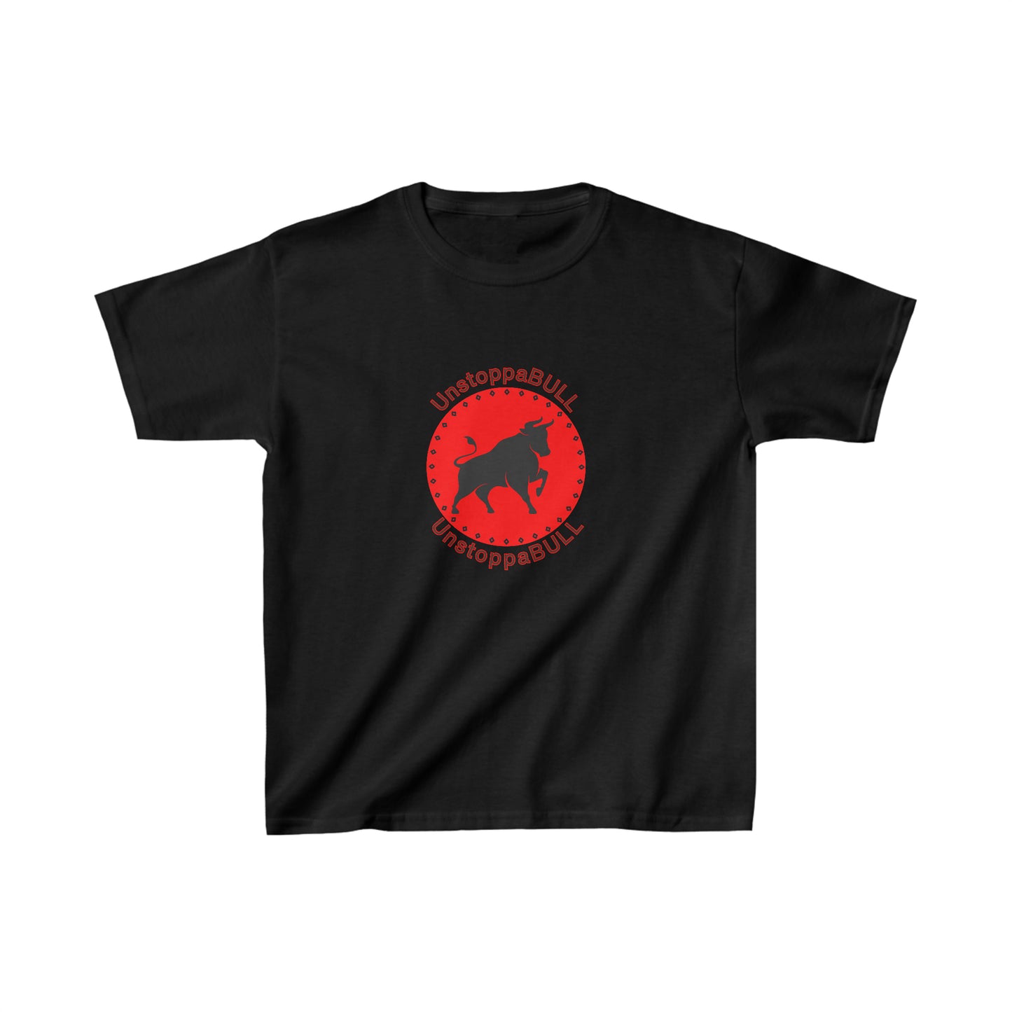 Animals, Bull, Symbol, Unstoppable, UnstoppaBULL- Kids, Child, Heavy Cotton, T-shirt