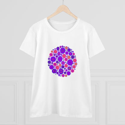 Colorful, Nature, Flowers- Adult, Semi-fitted, T-shirt