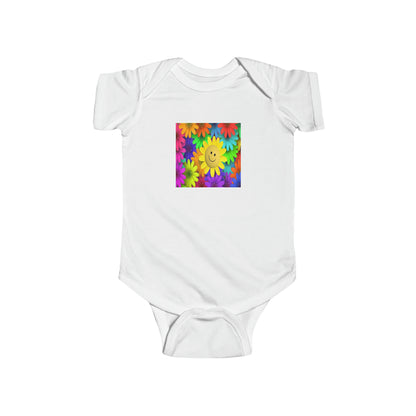 Art, Colorful, Love, Flowers, Positive- Baby, Infant, Toddler, Soft Cotton, Onesie
