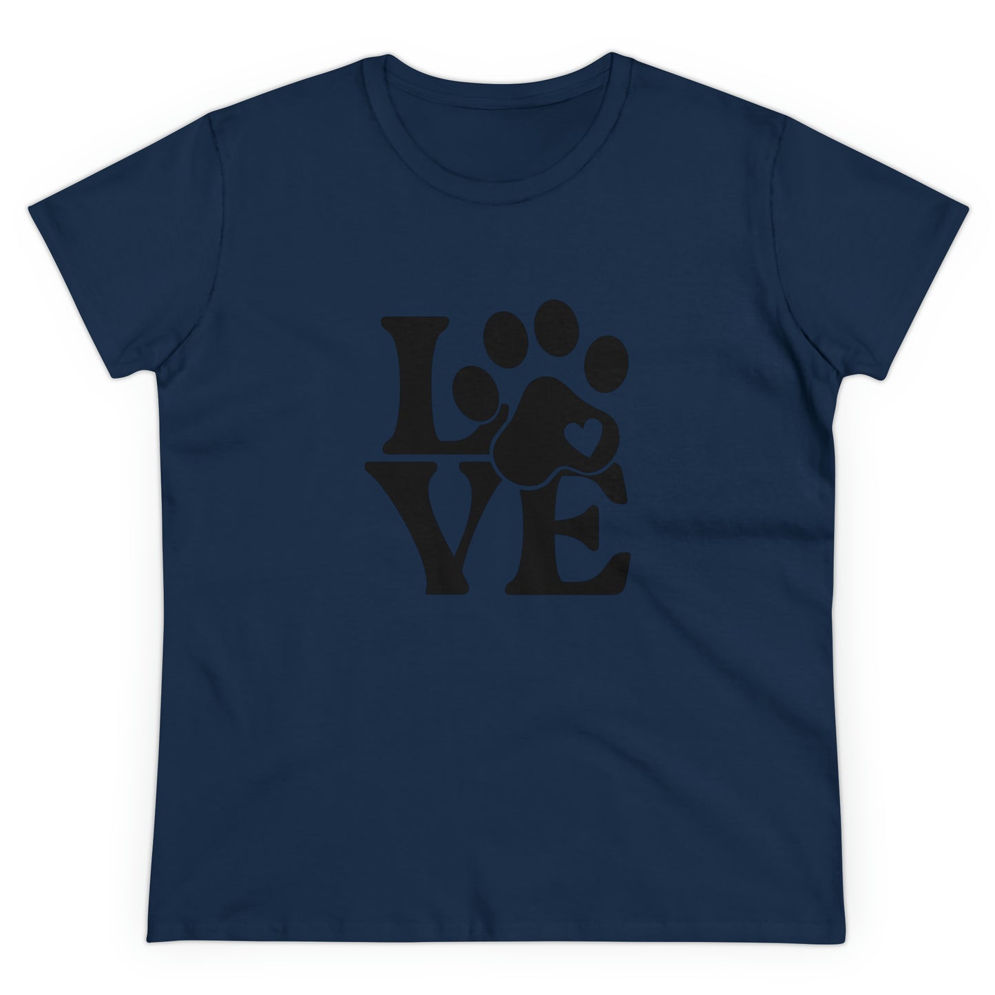 Love, Dog, Animals, Words- Adult, Semi-fitted, T-shirt