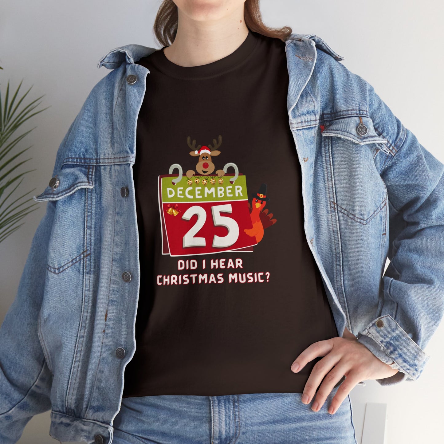 Christmas Funny, Cute Holiday T-shirt-Unisex Heavy Cotton Tee