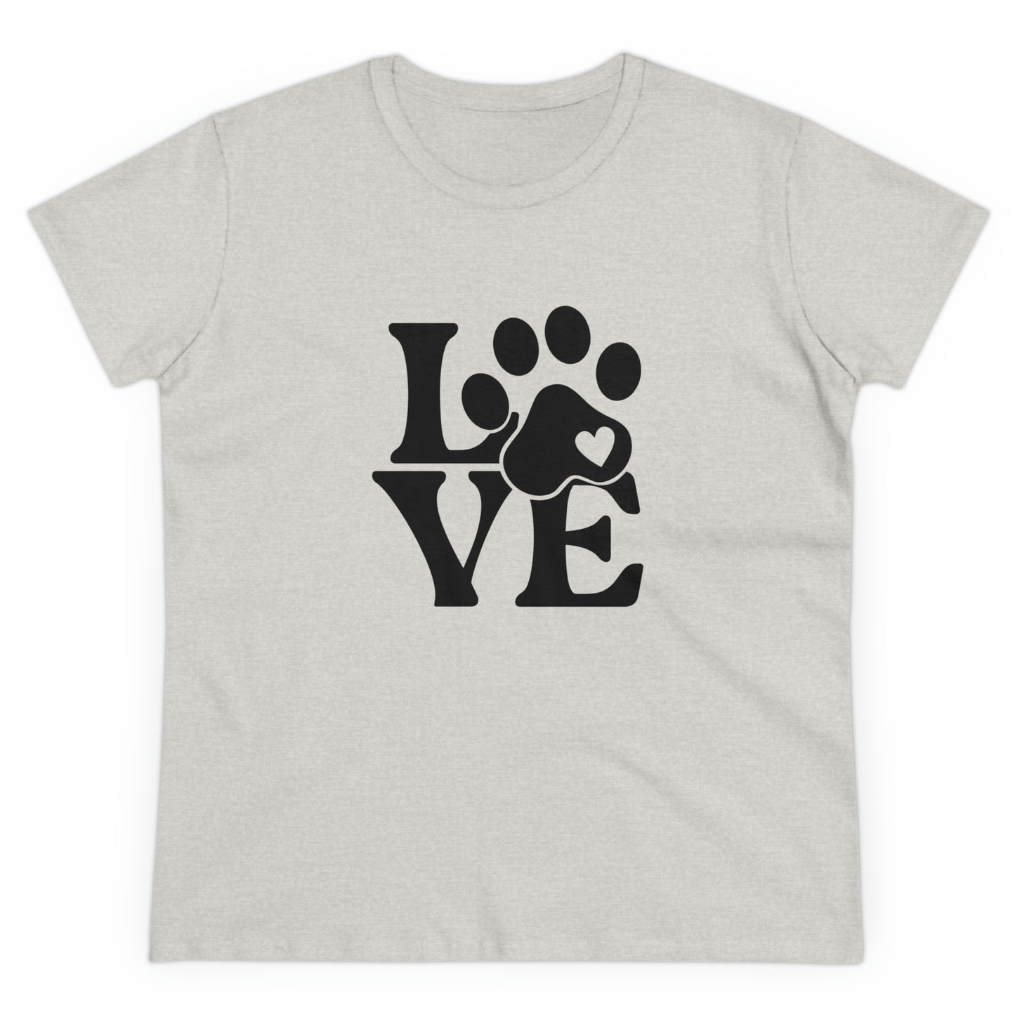 Love, Dog, Animals, Words- Adult, Semi-fitted, T-shirt