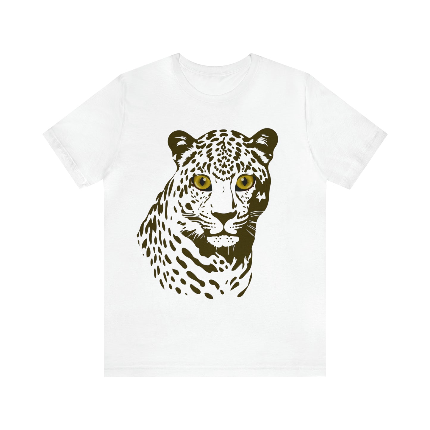 Animals, Big Cats, Leopard, Cheetah- Adult- Adult, Regular Fit, Soft Cotton, Full Size Image, T-shirt
