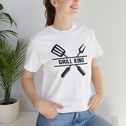 Hobby, Interest, Grilling, Grill King, Family, Dad, Mom- Adult, Regular Fit, Soft Cotton, T-shirt