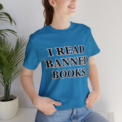 Reading, I Read Banned Books, Things, Books- Adult, Regular Fit, Soft Cotton, Full Size Image T-Shirt