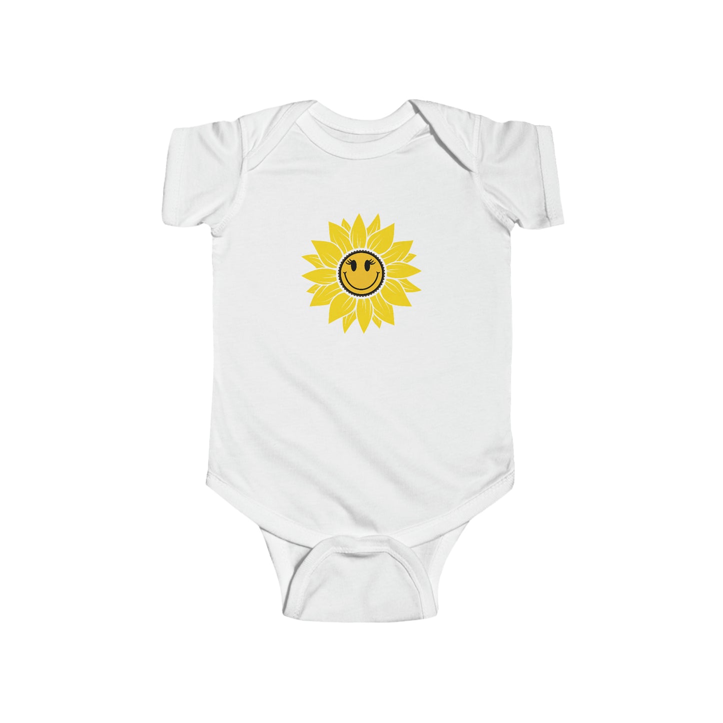 Positive, Sunflower, Nature, Gardens, Flowers, Garden- Infant, Baby, Toddler, Soft Cotton, Onesie