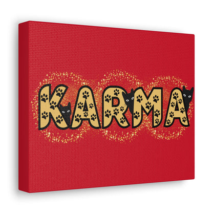 Taylor Swift says it best: Karma is a Cat, Swiftie Gift-Canvas Gallery Wraps