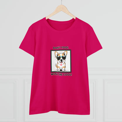 Dog, Don't Fool With The Cool, Animals- Adult, Semi-fitted, T-shirt