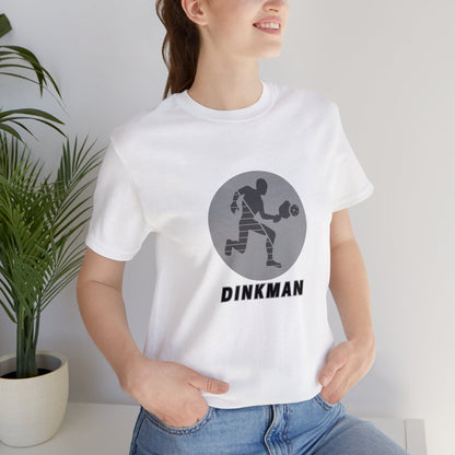 Pickleball Sports, Dinkman- Adult, Regular Fit, Soft Cotton, Smaller Size Image T-shirt