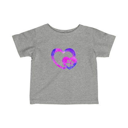 Art, Colorful, Love, Dog Pink and Purple Paw- Baby, Infant, Toddler, T-shirt