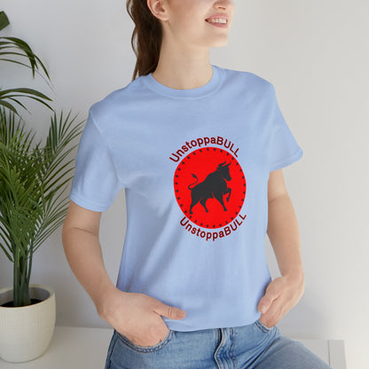 Animals, Bull, Symbol, Unstoppable, UnstoppaBULL- Adult- Adult, Regular Fit, Soft Cotton, Full Size Image, T-shirt