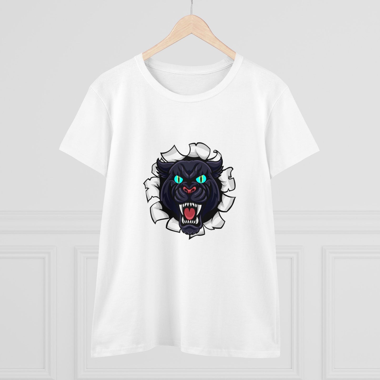 Holidays, Halloween, Animals, Felines, Sports, Football, Carolina Panthers- Adult, Semi-fitted, Smaller Size Image, T-shirt