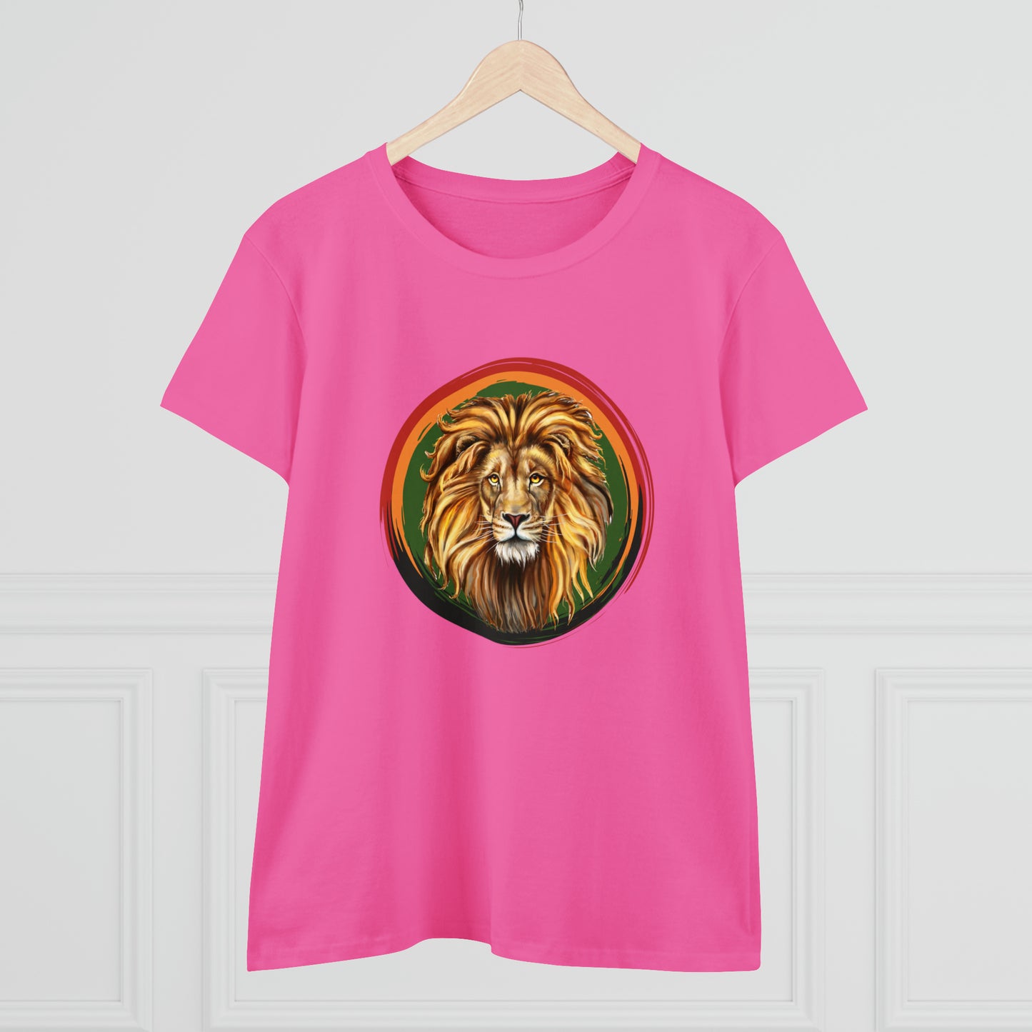 Lion, Animals, Felines (Wild Cats), Nature- Adult, Semi-fitted T-shirt