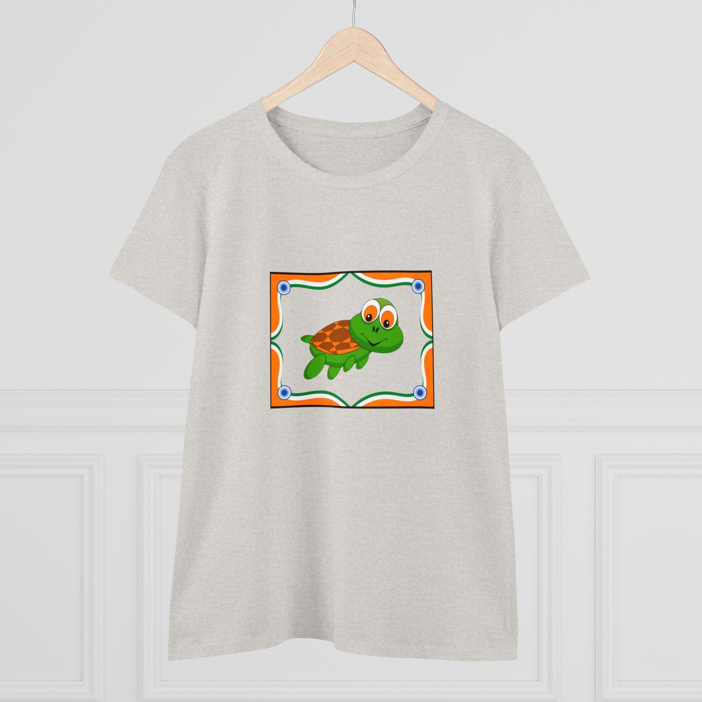 Turtle Swimming, Animals, Sports, Swimming- Adult, Semi-fitted, T-shirt