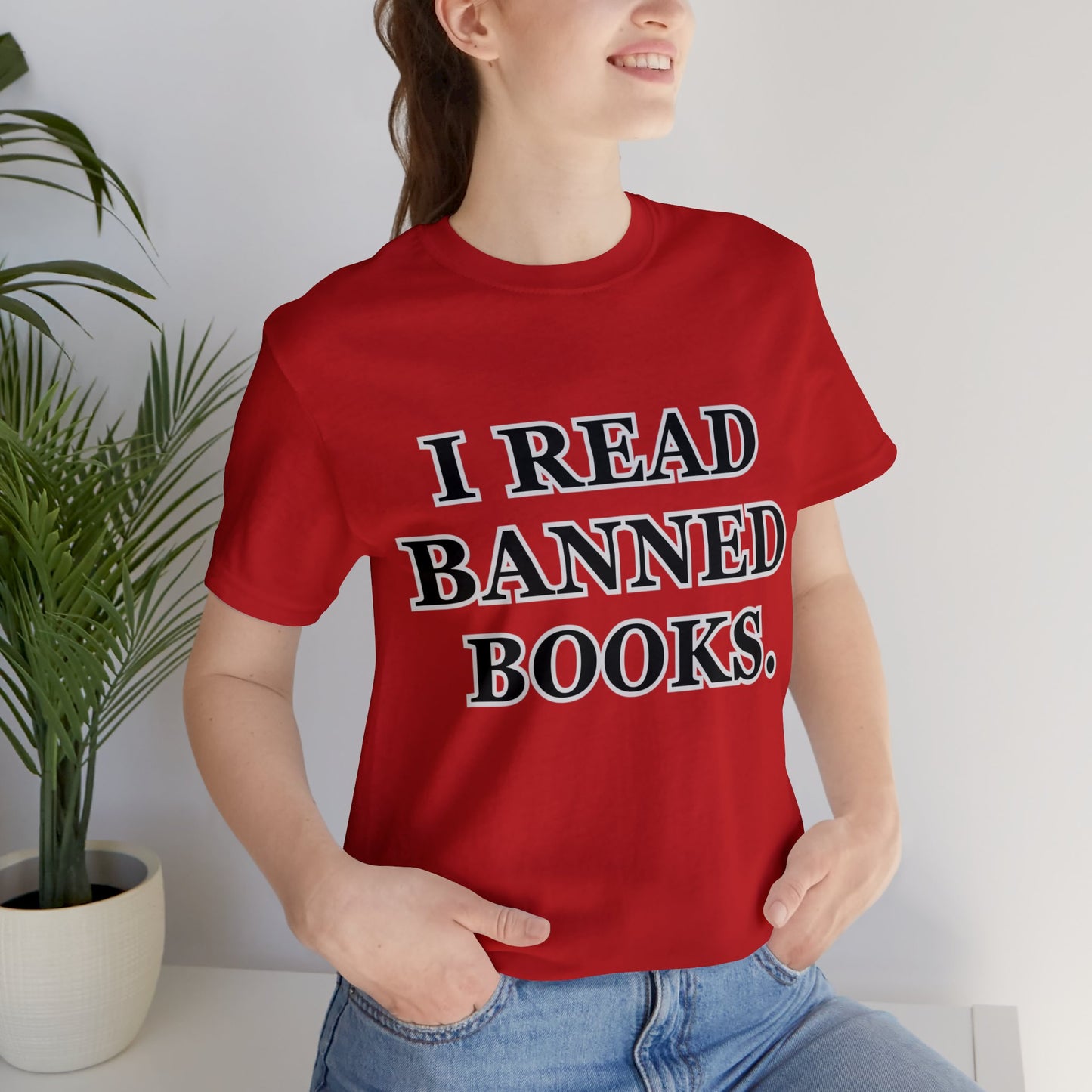 Reading, I Read Banned Books, Things, Books- Adult, Regular Fit, Soft Cotton, Full Size Image T-Shirt