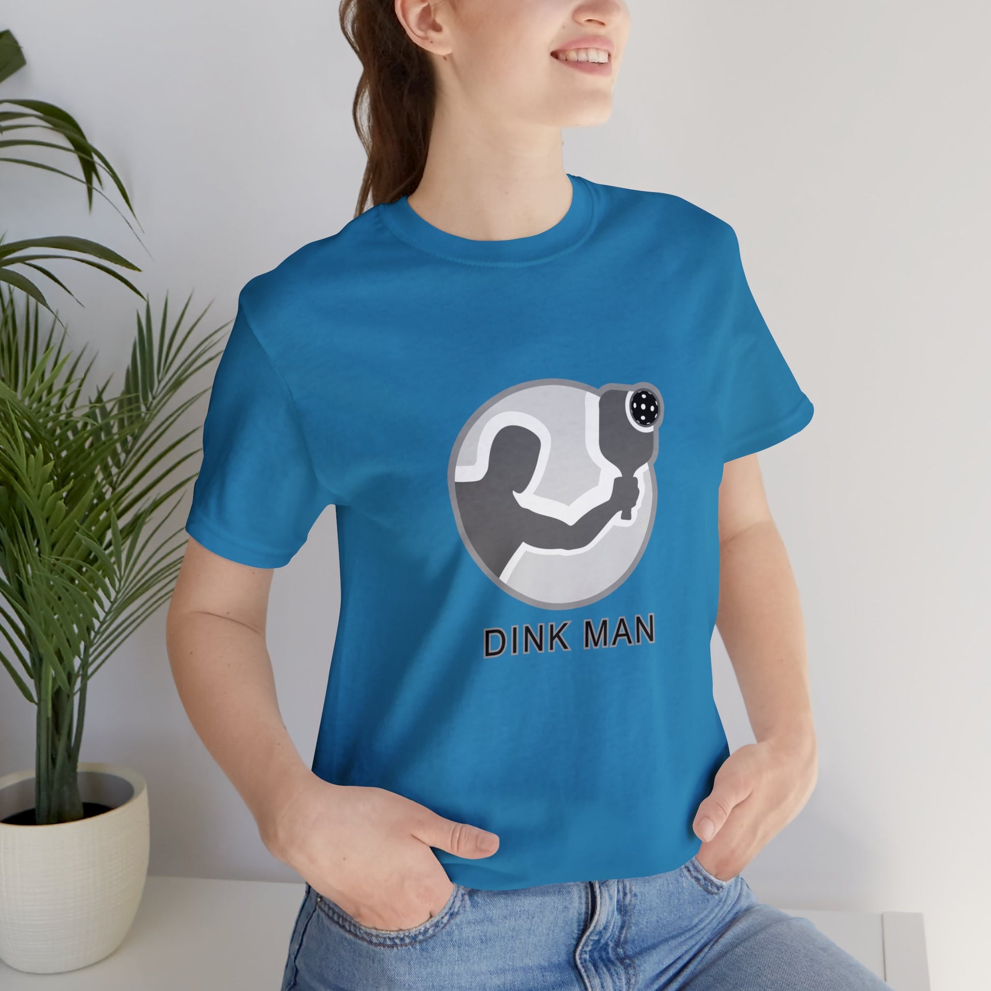 Pickleball Sports, Dink Man- Adult, Regular Fit, Soft Cotton Funny T-shirt