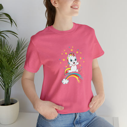 Fantasy, Unicorn, Positive, Things, Rainbow- Adult, Regular Fit, Soft Cotton, T-shirt