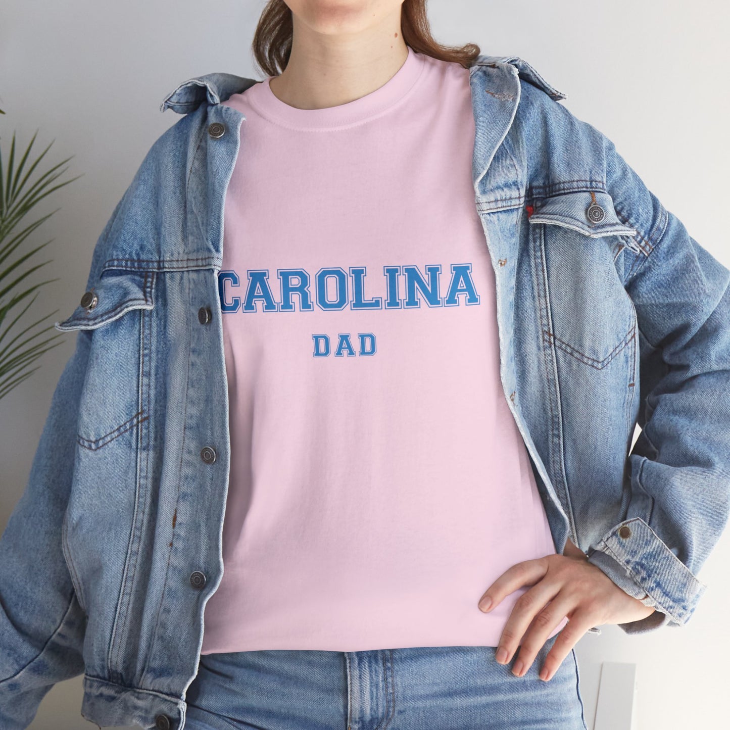 CAROLINA Dad, UNC parent shirt T-shirt-Adult, Unisex Heavy Cotton Tee