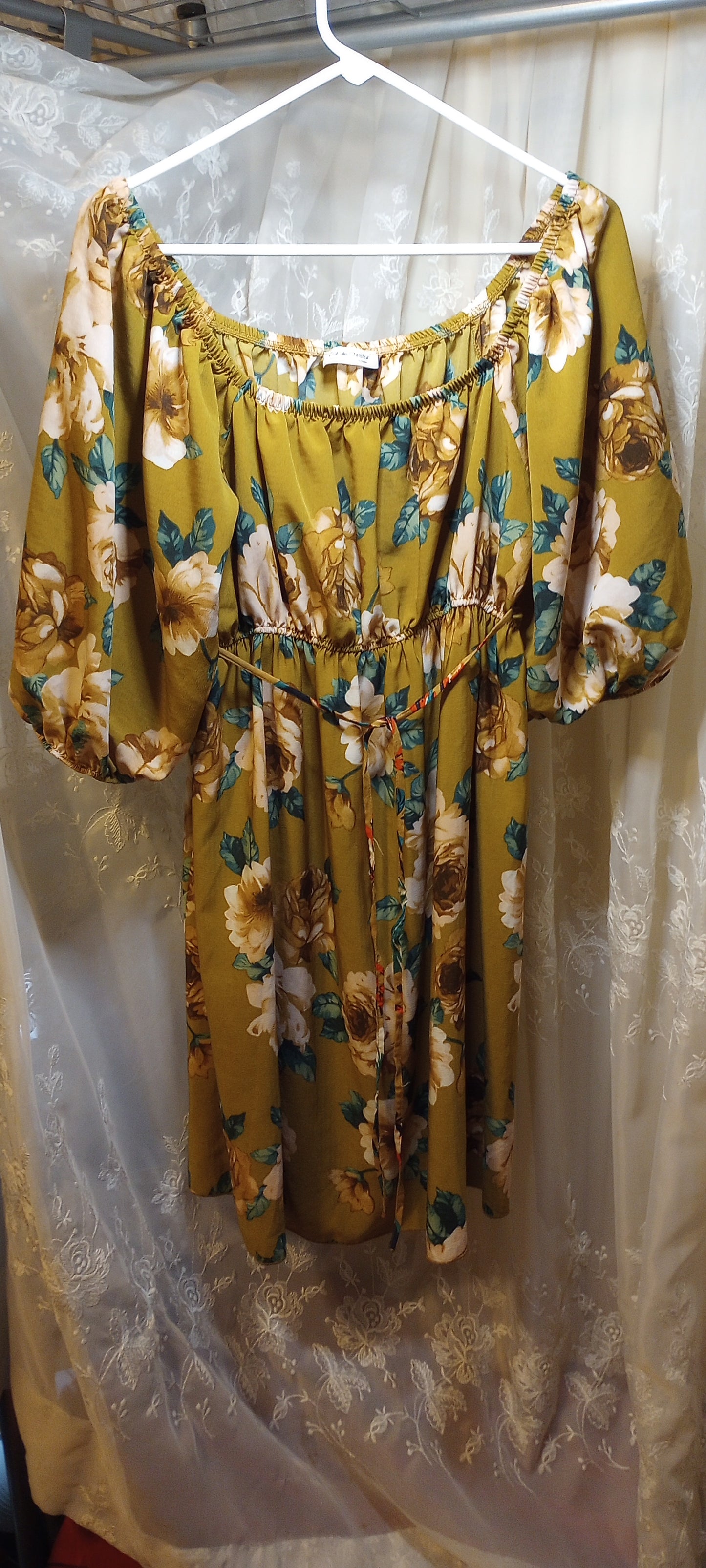 Carole Christian floral off shoulder blouse