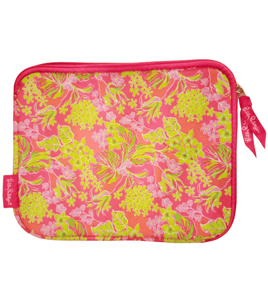  Lilly Pulitzer bag, pouch, sleeve with accessory with vivid colors and signature floral pattern.