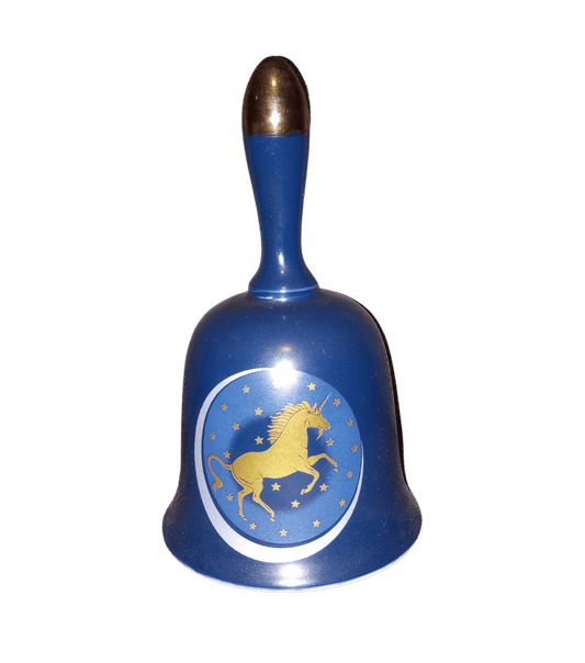 Vintage Otagiri Gold Unicorn Bell, Made in Japan.