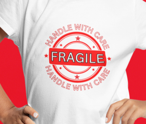 Love, FRAGILE, Handle With Care- Baby, Infant, Toddler, Soft Cotton, T-Shirt