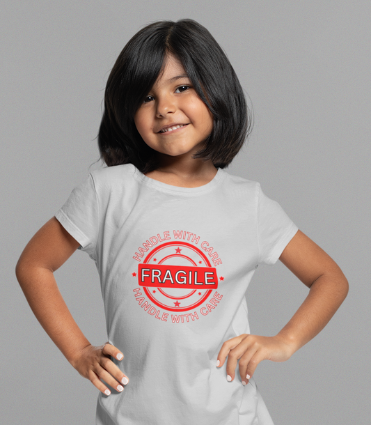 Love, FRAGILE, Handle With Care- Kids, Heavy Cotton, T-shirt
