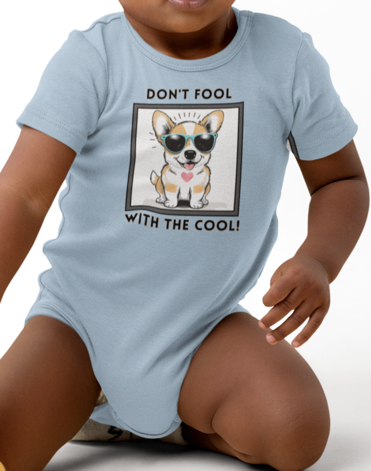 Dog, Don't Fool With The Cool, Animals- Baby, Toddler, Soft Cotton, Onesie