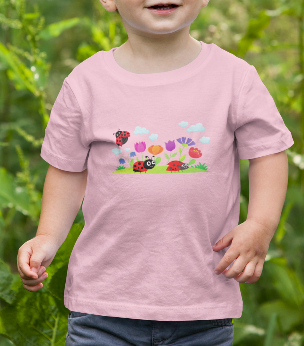 Nature, Plants, No Words, Bugs, Ladybugs- Baby, Infant, Toddler, T-shirt