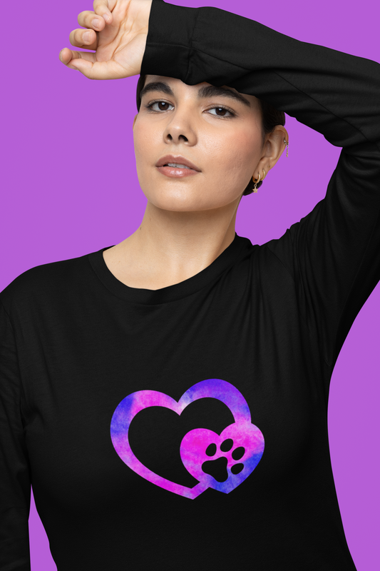 Colorful, Animals, Dogs, Love- Ultra Cotton Long Sleeve Tee
