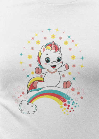 Fantasy, Unicorn, Positive, Things, Rainbow- Kids, Heavy Cotton, T-shirt