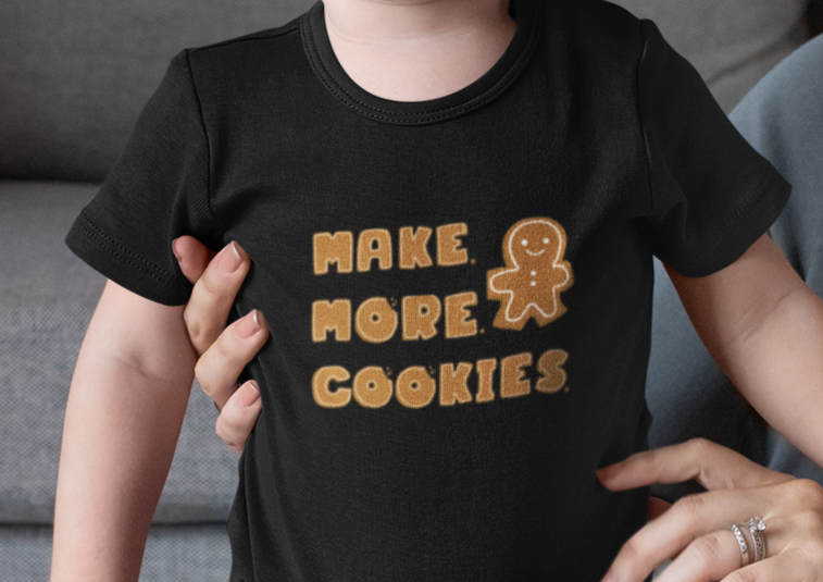 Hobby, Interests, Baking, Make More Cookies, Gingerbread- Kids, Heavy Cotton, T-shirt