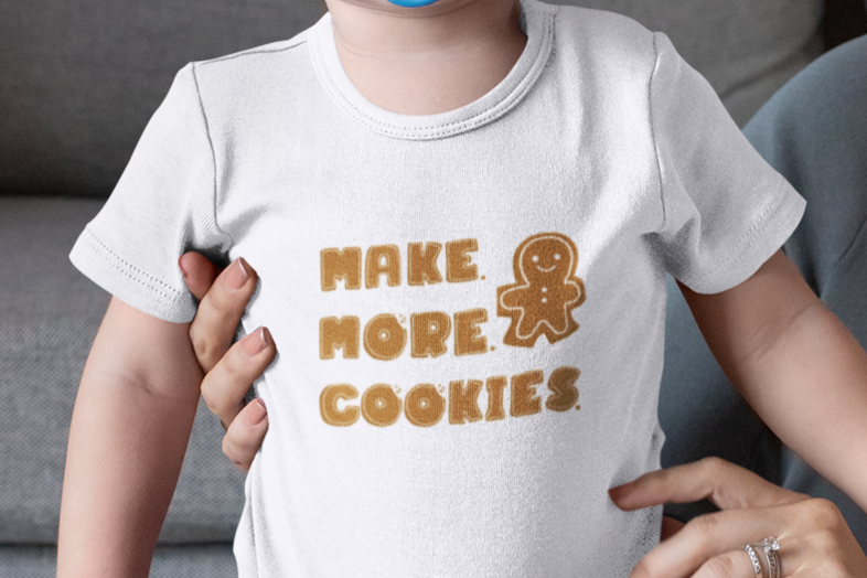 Hobby, Interests, Baking, Make More Cookies, Gingerbread- Kids, Heavy Cotton, T-shirt