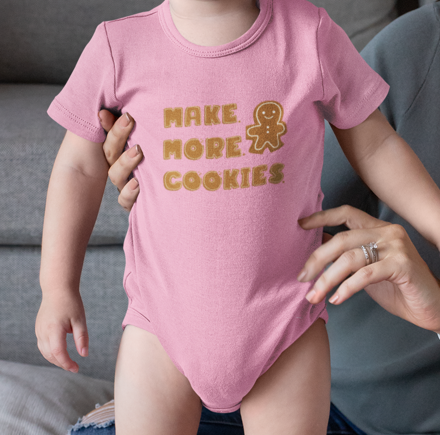Hobby, Interests, Baking, Make More Cookies, Gingerbread, Things, Food- Infant, Soft Cotton, Onesie