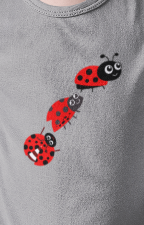 Ladybug Crossing Bug- Kids, Child, Kids Heavy Cotton™ T-shirt